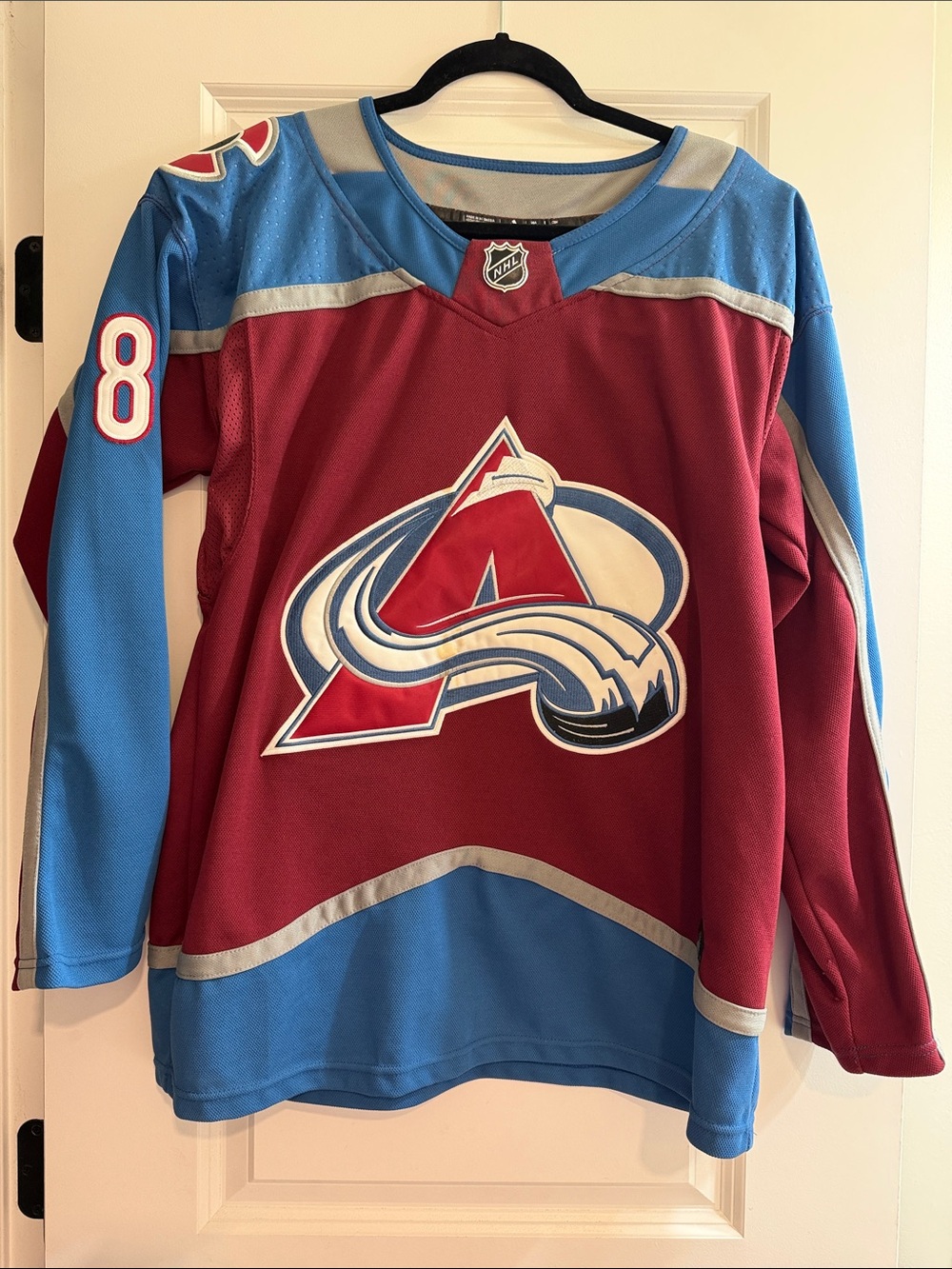 Colorado Avalanche Mens Burgundy & Blue ADIDAS x NHL Hockey Jersey - Makar